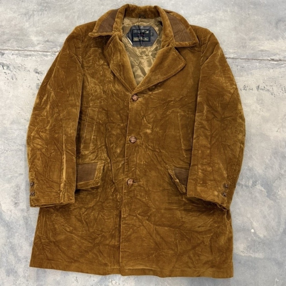 Vintage The Country Coat Brown Corduroy SEARS barn Coat Jacket Quilted Lined